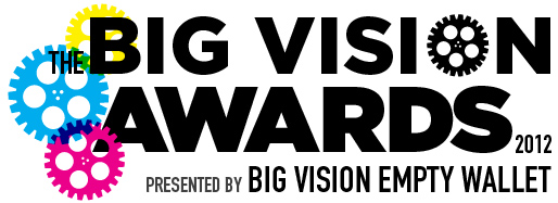 Poster for the Big Vision Empty Wallet Awards, June 14th, 2012.