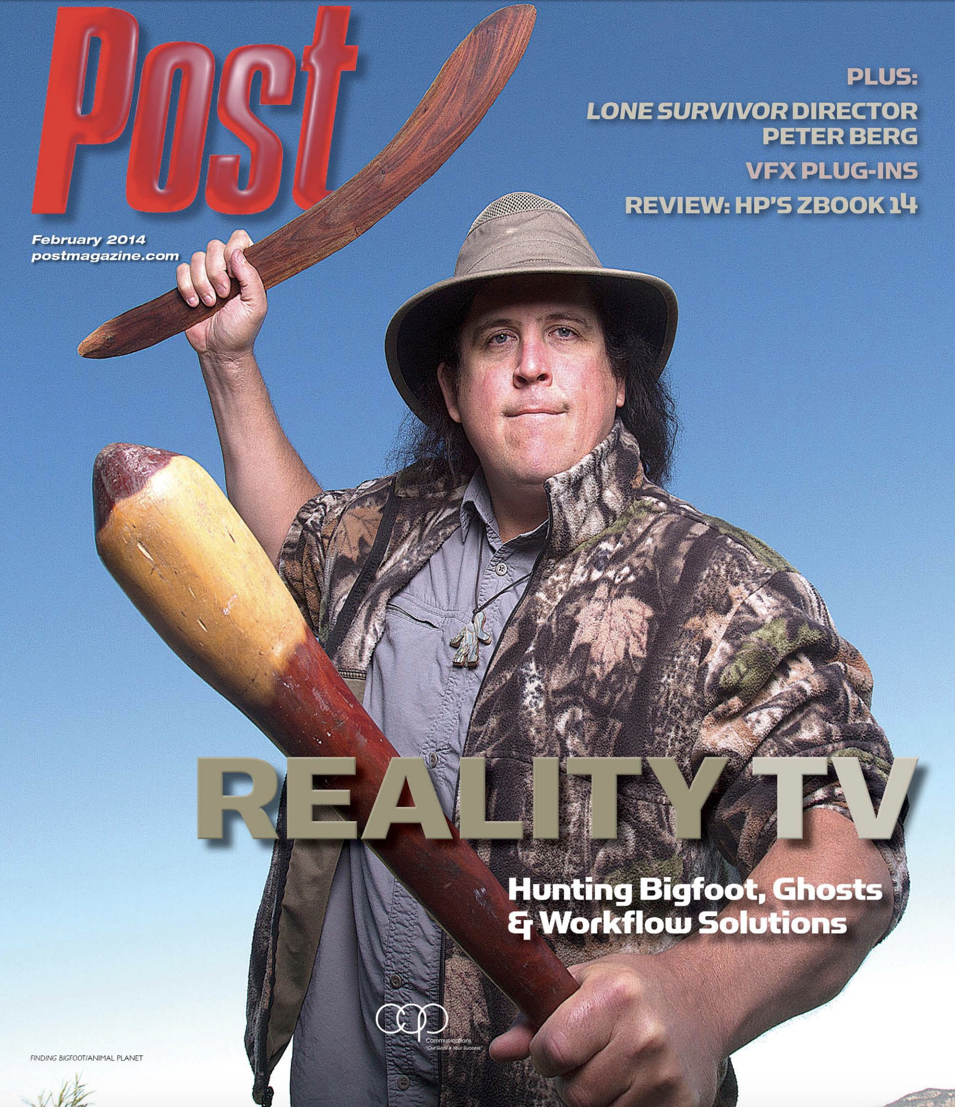 Cover of Post Magazine February 2014 featuring a write up on Flavorlab's head of audio post, Brian Quill.