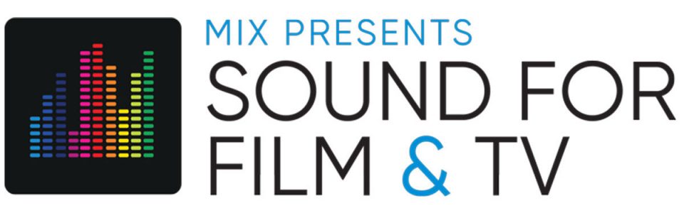 Logo from an immersive sound conference by Mix. The logo features rainbow music levels.