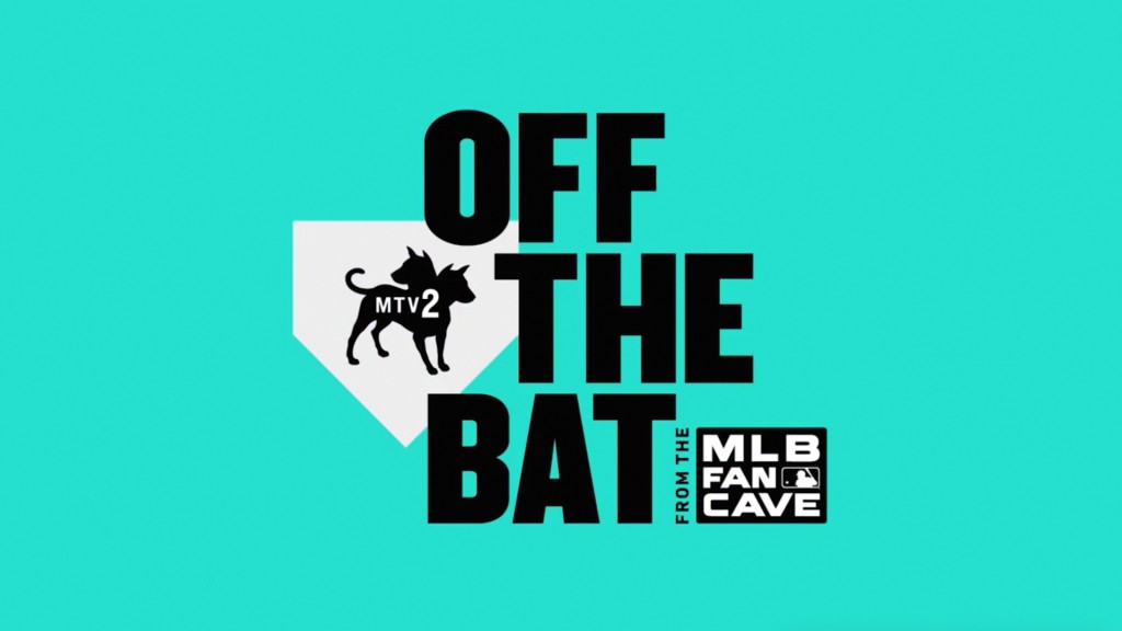 Poster for MTV's Off The Bat MLB Fan Cave. Flavorlab provided music licensing for the series.